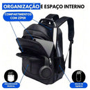 Mochila Reforçada Unissex para Viagem e Notebook - Grande, Resistente, Cabo de Aço e Moderna
