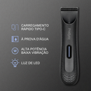 Aparador Corporal Masculino Predyee® CERAMIC PRO 2025 – Lâmina Cerâmica SkinSafe + LED + 100 % À Prova d’Água