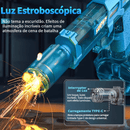 Pistola de Água Elétrica USB TURBO BLASTER 2025 – Disparos Automáticos + Luzes LED + Bateria Recarregável (A Brincadeira Nº1 do Verão!)