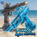 Pistola de Água Elétrica USB TURBO BLASTER 2025 – Disparos Automáticos + Luzes LED + Bateria Recarregável (A Brincadeira Nº1 do Verão!)
