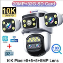 CÂMERA DE SEGURANÇA WIFI 10K COM 4 LENTES - VIGILÂNCIA PROFISSIONAL 720° COM IA