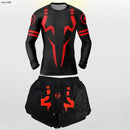 CONJUNTO MASCULINO ESPORTIVO 2 EM 1 - CAMISETA + BERMUDA COM COMPRESSÃO E MÚLTIPLOS BOLSOS