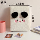 Fichário Álbum A5 de Pelúcia para Photocards - Capa Fofa com 10 Folhas Refiláveis