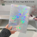 Fichário Álbum A5 de Pelúcia para Photocards - Capa Fofa com 10 Folhas Refiláveis