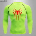 Spider Compression Shirt Mens Rashguard Fitness For Men Gym Sports T-Shirt Running Sweatshirt Outdoor Mountaineering Training