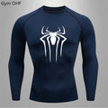 Spider Compression Shirt Mens Rashguard Fitness For Men Gym Sports T-Shirt Running Sweatshirt Outdoor Mountaineering Training