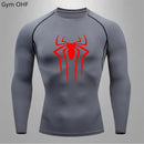Spider Compression Shirt Mens Rashguard Fitness For Men Gym Sports T-Shirt Running Sweatshirt Outdoor Mountaineering Training