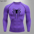 Spider Compression Shirt Mens Rashguard Fitness For Men Gym Sports T-Shirt Running Sweatshirt Outdoor Mountaineering Training