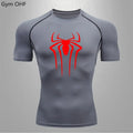 Spider Compression Shirt Mens Rashguard Fitness For Men Gym Sports T-Shirt Running Sweatshirt Outdoor Mountaineering Training