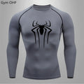 Spider Compression Shirt Mens Rashguard Fitness For Men Gym Sports T-Shirt Running Sweatshirt Outdoor Mountaineering Training