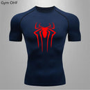 Spider Compression Shirt Mens Rashguard Fitness For Men Gym Sports T-Shirt Running Sweatshirt Outdoor Mountaineering Training