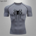 Spider Compression Shirt Mens Rashguard Fitness For Men Gym Sports T-Shirt Running Sweatshirt Outdoor Mountaineering Training