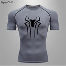 Spider Compression Shirt Mens Rashguard Fitness For Men Gym Sports T-Shirt Running Sweatshirt Outdoor Mountaineering Training