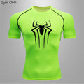 Spider Compression Shirt Mens Rashguard Fitness For Men Gym Sports T-Shirt Running Sweatshirt Outdoor Mountaineering Training