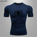 Spider Compression Shirt Mens Rashguard Fitness For Men Gym Sports T-Shirt Running Sweatshirt Outdoor Mountaineering Training