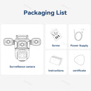 CÂMERA DE SEGURANÇA WIFI 10K COM 4 LENTES - VIGILÂNCIA PROFISSIONAL 720° COM IA