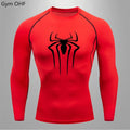 Spider Compression Shirt Mens Rashguard Fitness For Men Gym Sports T-Shirt Running Sweatshirt Outdoor Mountaineering Training