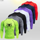 Spider Compression Shirt Mens Rashguard Fitness For Men Gym Sports T-Shirt Running Sweatshirt Outdoor Mountaineering Training