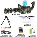 Pistola Elétrica Gatling Automática de Bolas de Gel Recarregável – Blaster Airsoft Full-Auto com Estilhaços para Adultos e Crianças +14 Anos