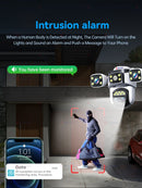 CÂMERA DE SEGURANÇA WIFI 10K COM 4 LENTES - VIGILÂNCIA PROFISSIONAL 720° COM IA