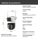 CÂMERA DE SEGURANÇA WIFI COM DUPLA LENTE - VIGILÂNCIA INTELIGENTE 360º