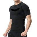 CAMISETA DE COMPRESSÃO MASCULINA ESTAMPA MORCEGO - SECAGEM RÁPIDA PARA VERÃO