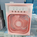 Mini Climatizador de Ar e Ventilador Multifuncional Portátil USB com LED - 600ml