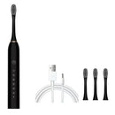 Escova de Dentes Elétrica Sônica Recarregável com 4 Cabeças